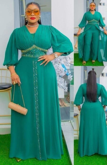 2-in-1 Green Jumpsuit — G & I Designs Boutique