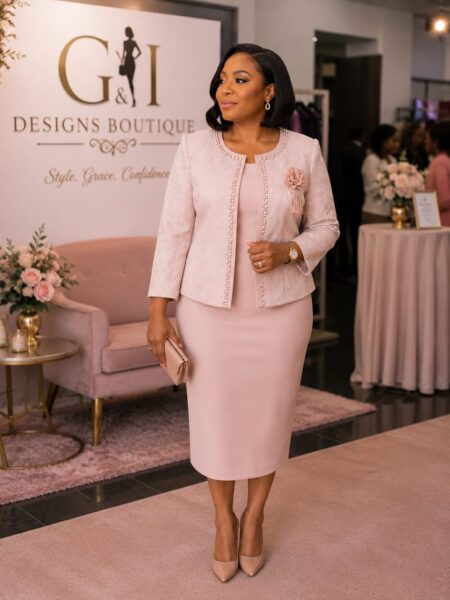 Blush Skirt Suit — G & I Designs Boutique