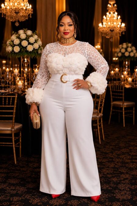 Ivory Lace Wide-Leg Set โ G & I Designs Boutique