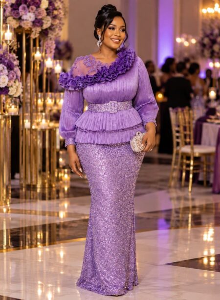 Lilac Sequin Two-Piece — G & I Designs Boutique